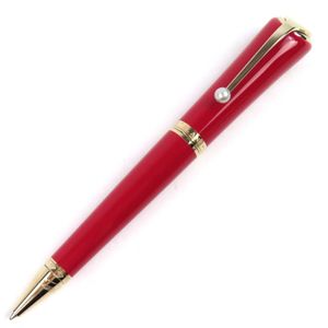 極美品△MONTBLANC モンブラン スペシャルエディション 116068 ミューズ マリリン モンロー 特別生産品 パール付き ツイスト式 ボールペン レッド ゴールド 筆記確認済み 箱付き メンズ レディース オススメ◎