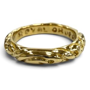 Mint condition ★ Royal Order 18K RIBON band ring, equivalent to JP size 9, gold, weight 5g, women's ring.