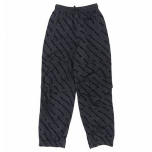 Excellent condition ▲ Alexander Wang UWC4224056 Brand logo all-over print nylon pants Black XXS Authentic Women's