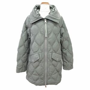 極美品△CANADA GOOSE カナダグース 2279WT Alessia Coat アレッシア コート セージブラシ ロゴワッペン フード付き ダブルニードルキルティング ダウンコート XS カナダ製 正規品 レディース