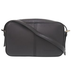 Burberry Logo Leather Black Shoulder Bag 0663 [Used] BURBERRY