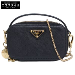 Prada 미품 1NR025 사피아노 체인 숄더백 미니 파우치 【중고】