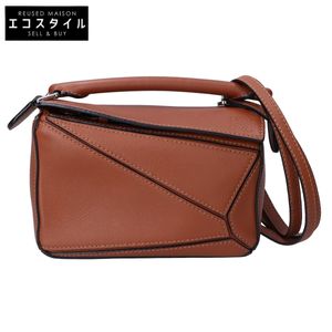 LOEWE 퍼즐백 미니 클래식 카프 2WAY 숄더백 【중고】