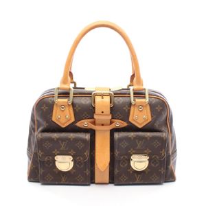 [중고] LOUIS VUITTON 손가방 맨해튼 GM 모노그램 M40025 PVC 코팅 캔버스 레더 맨해튼 GM 여성용 Used B