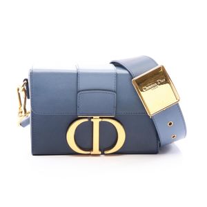 【중고】 Dior 숄더백 30 MONTAIGNE 몽테뉴 박스 블루/네이비 레더 30 MONTAIGNE 박스백 여성용 Used A