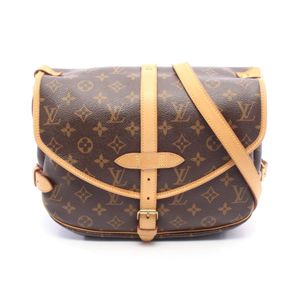 [중고] LOUIS VUITTON 숄더백 소뮤르 30 모노그램 M42256 PVC 코팅 캔버스 레더 소뮤르 30 여성용 Used B