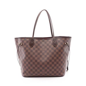 [Used] LOUIS VUITTON Neverfull MM Tote Bag, Damier Ebene, N51105, PVC Coated Canvas, Leather, Women's, Used B