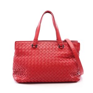 [Used] Bottega Veneta BOTTEGA VENETA 2-Way Tote Bag, RED Leather, Used B