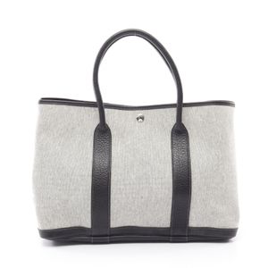 [Used] Hermes HERMES Tote Bag Garden Party PM Ecru Ecru/Black Other Garden Party PM Ecru/Black Women's Used A