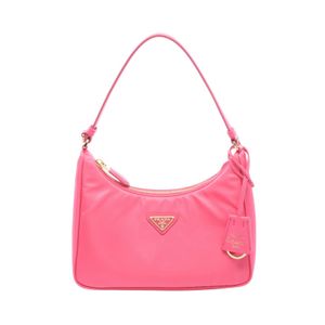 [중고] Prada PRADA 손가방 TESSUTO+SAFFIANO 1N204XR064F0BMW 나일론 사피아노 레더 숄더백 여성용 새 상품