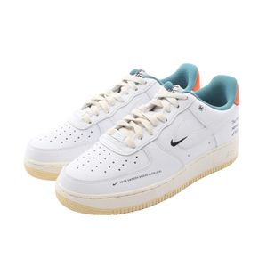 [Used] Nike AIR FORCE 1 '07 LE DM0970-111 White Leather Sneakers for Men - Unused