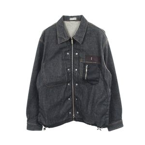 【二手】Dior牛仔夾克，DIOR x sacai聯名款，棉sacai混紡，男款，二手