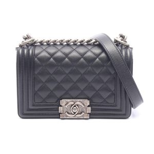 [중고] Chanel 샤넬 숄더백 보이 샤넬 스몰 A67085 블랙 캐비어 스킨(그레인드 카프) 보이 샤넬 스몰 체인 숄더백