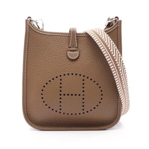 [Used] Hermes HERMES Shoulder Bag Evelyne TPM Amazon Etoupe Etoupe Leather Evelyne Amazon TPM Etoupe Women's Used A