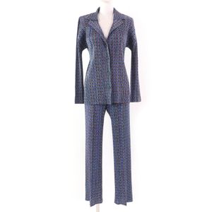최상급 컨디션☆PLEATS PLEASE ISSEY MIYAKE PP43-JD892 PP43-JF893 재킷·팬츠 셋업 멀티 컬러 재킷: 3 팬츠: 1 일본제 정품 여성용