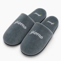 JUINSUYA ルームスリッパ チャコールグレー 室内履き