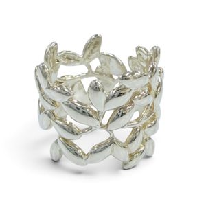 Excellent condition☆TIFFANY&Co. Tiffany Paloma Picasso Olive Leaf Wide Ring AG925 Silver Ring, equivalent to JP size 11, weight 5.76g, Women's