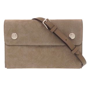 สภาพเหมือนใหม่ เฮอร์มีส (Hermes) Nappe To Go Grizzly Etoupe ตราประทับ W (ผลิตปี 2024) กระเป๋าสะพายไหล่ 1238【มือสอง】
