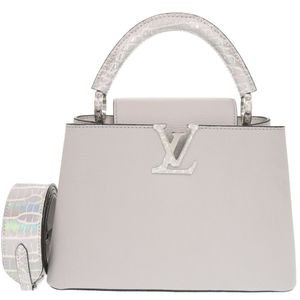 미사용 LOUIS VUITTON 카퓌신 BB 가죽 엘리게이터 IC 그레이 손가방 LV 1473【중고】LOUIS VUITTON