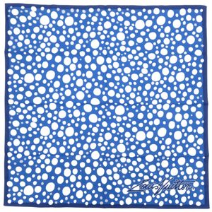 สภาพดีเยี่ยม หลุยส์ วิตตอง Yayoi Kusama Set of Three Infinity Dots M78365 ผ้าไหม สีน้ำเงิน ผ้าพันคอและผ้าโพกหัว สีน้ำเงิน LV 0670【มือสอง】LOUIS VUITTON