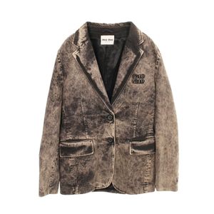 [Used] Miu Miu Tailored Jacket Denim Cotton Jacket Women's Used A