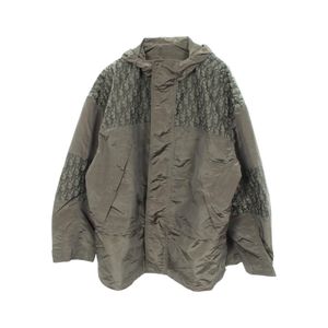 【二手】迪奧尼龍夾克，斜紋圖案，帶帽，男款，二手