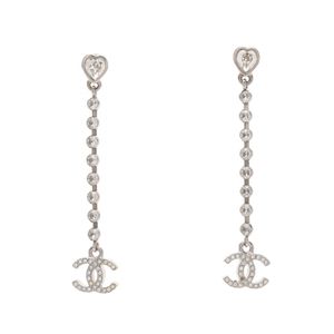 [Used] Chanel CHANEL Earrings C25S Coco Mark Heart ABF777 Other Coco Mark Earrings Women's Used B