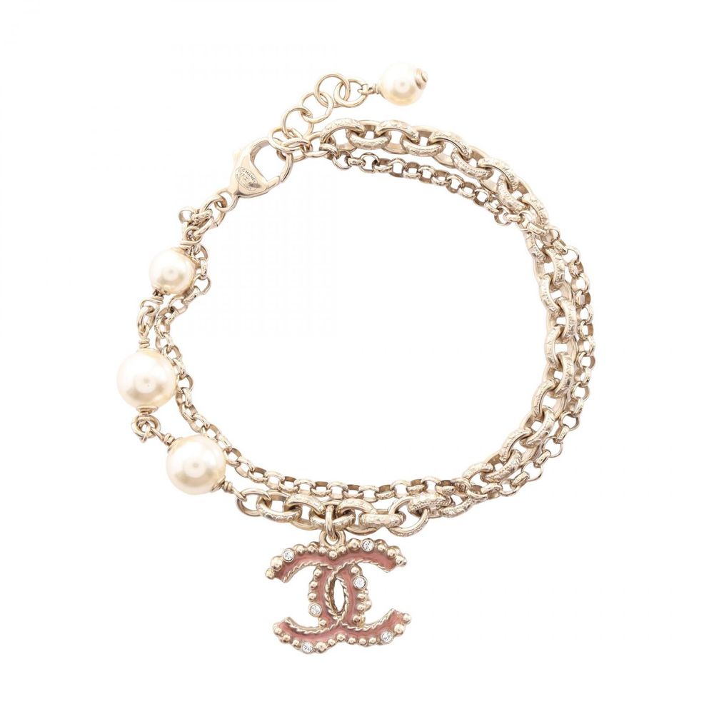 【중고】 Chanel 샤넬 팔찌 코코 마크 GP(골드 도금) 팔찌 여성용 Used A