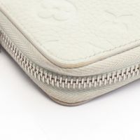 【중고】 LOUIS VUITTON 라운드 장지갑 지피 월렛 버티컬 M82597 그리 미네랄 레더 지피 월렛 버티컬