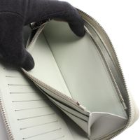 【중고】 LOUIS VUITTON 라운드 장지갑 지피 월렛 버티컬 M82597 그리 미네랄 레더 지피 월렛 버티컬