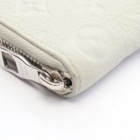 【중고】 LOUIS VUITTON 라운드 장지갑 지피 월렛 버티컬 M82597 그리 미네랄 레더 지피 월렛 버티컬