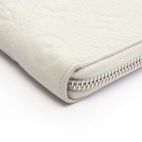 【중고】 LOUIS VUITTON 라운드 장지갑 지피 월렛 버티컬 M82597 그리 미네랄 레더 지피 월렛 버티컬