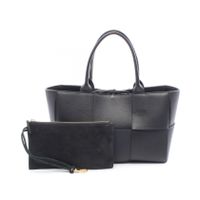 [중고] BOTTEGA VENETA 토트백 스몰 아르코 블랙 레더 아르코 토트 스몰 여성용 Used A