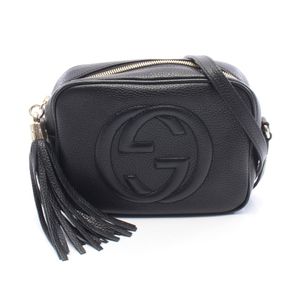 【二手】Gucci GUCCI Soho Disco 單背包，G 互扣標誌，308364 黑色皮革，女款。