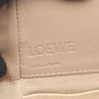 [중고] LOEWE 해먹백 드로스트링 미니 2WAY 손가방 베이지 레더 여성용 Used A