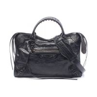 【중고】 BALENCIAGA 토트백 Le City 미디엄 8657602ACFH1000 가죽 토트백 여성용 신품