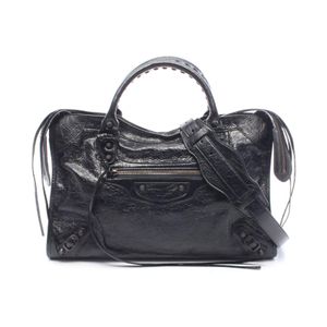 [Used] BALENCIAGA Le City Medium Tote Bag 8657602ACFH1000 Leather Tote Bag for Women (New)