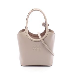 【二手】Miu Miu Ivy 兩用皮革托特包，5BA3302E6YF0D32，女士，全新