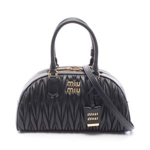 【二手】Miu Miu Arcadi 兩用皮革手提包，5BB197AN88F0002，女士，全新