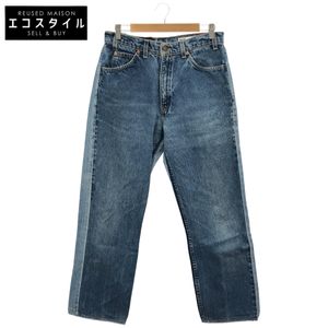 藍色棉質拉鍊式 Levi's 復刻版牛仔褲 [二手]