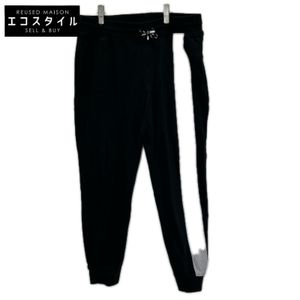 Emporio Armani 黑色幾何圖案彈性腰帶運動褲 XXL [二手]