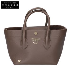 ADMJ [Excellent Condition] Shrink-embossed Cowhide Leather Cube Mini Tote Bag (with D-ring) [Used]