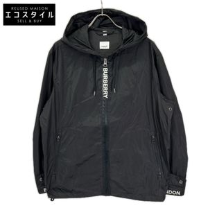 Burberry 8027690 Black Nylon Jacket, Size L [Used]