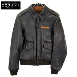 Avirex 2191000/30-1415 Dark Brown A-2 Cowhide Leather Flight Jacket Size 38 [Used]
