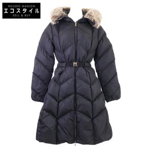MONCLER GENISSIAT 웨스트 벨트 포함 에코 퍼 후디 다운 2【중고】