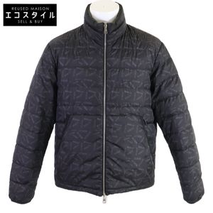 MONCLER [우수 상태] POUCTAL 로고 패턴 리버시블 다운 재킷 2 [중고]