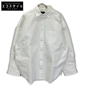 Balenciaga 24 Years 794462 White Oversized Long-Sleeve Shirt XXS [Used]