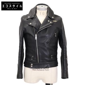 Lewis Leathers 441 CYCLONE 사이클론 가죽 더블 라이더 재킷 36【중고】