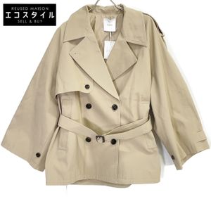 CLANE 25SS 18103-0422 베이지 오버 쇼트 트렌치코트 2 [중고]