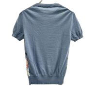 Gucci 360378 Light Blue Botanical Crew Neck Short-Sleeve Top XS [Used]
